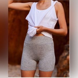 Free people Movement Hang Time Biker Shorts Heather Gray